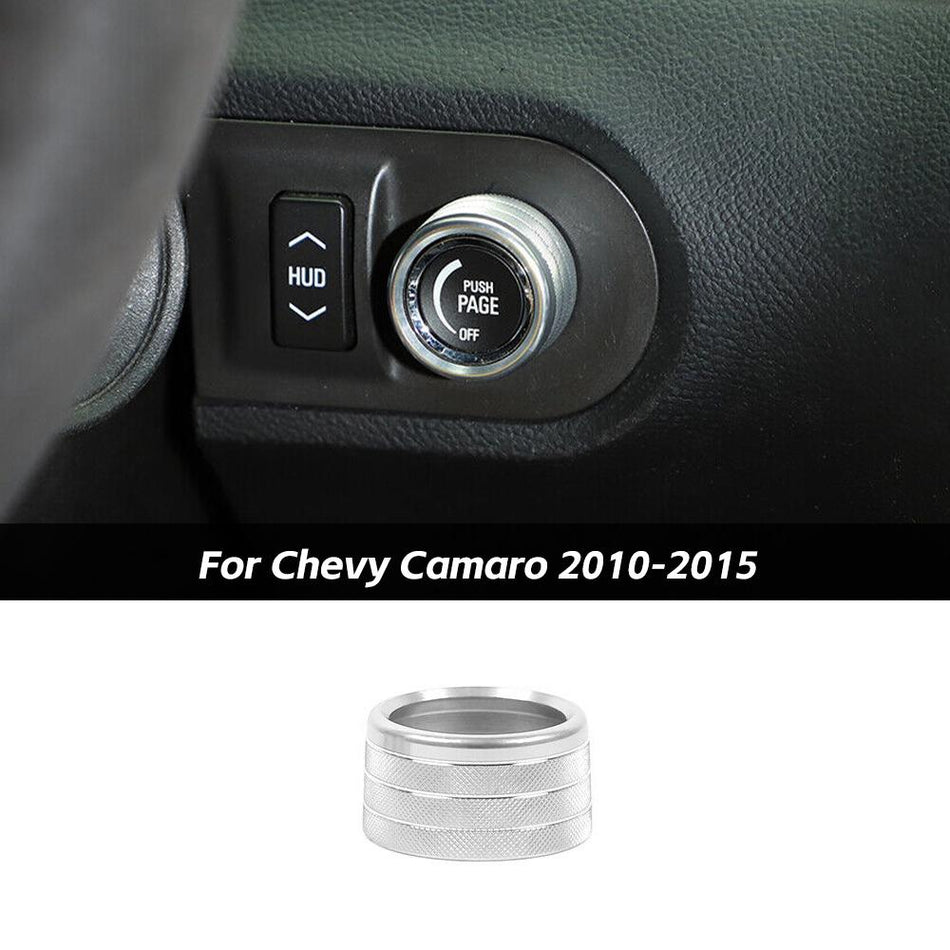For 2010-2015 Chevy Camaro Head-Up Display Switch HUD Knob Ring Cover Trim Decor