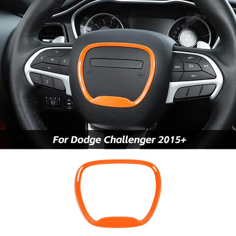 Steering Wheel Moulding Frame Cover Trim For Dodge Challenger 2015+ & Charger 2015+ & Durango 2014+｜CheroCar