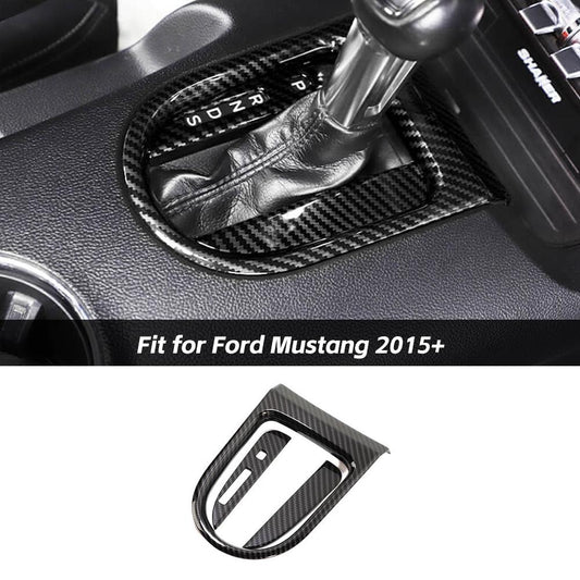 Central Gear Shift Frame Cover Trim Panel For Ford Mustang 2015+ Accessories | CheroCar