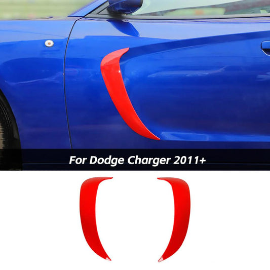 Front Door Side Fender Scoops Fin Vents Cover Trim for Dodge Charger 2011+ Accessories｜CheroCar