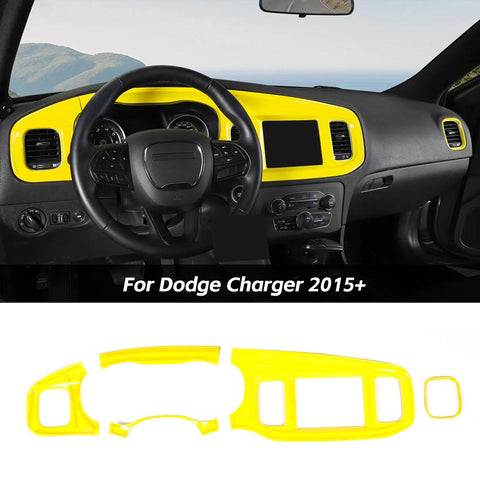 8.4 inches Console Dashboard Panel Cover Trim for Dodge Charger 2015+｜CheroCar