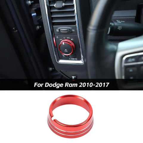 Headlight Switch Knob Trim Decor Ring For Dodge RAM  2010-2017 Accessories | CheroCar