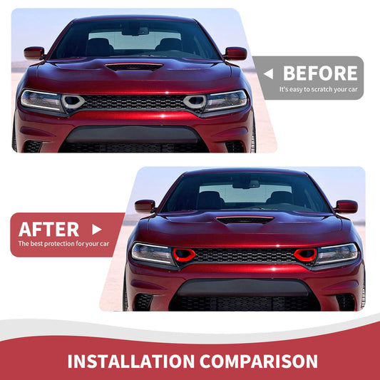 Front Bumper Center Grille Trim For 2015+ Dodge Charger Accessories｜CheroCar