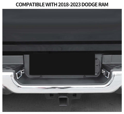 Rear License Plate Lamp Cover Trim For Dodge Ram 2018+｜CheroCar