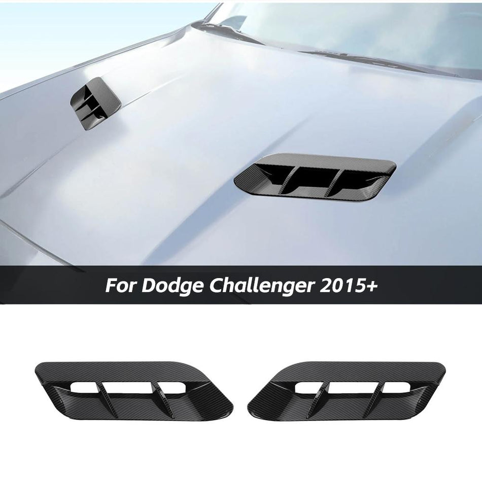 For 2015+ Dodge Challenger SXT Front Engine Hood Air Vent Cover Trim Bezel