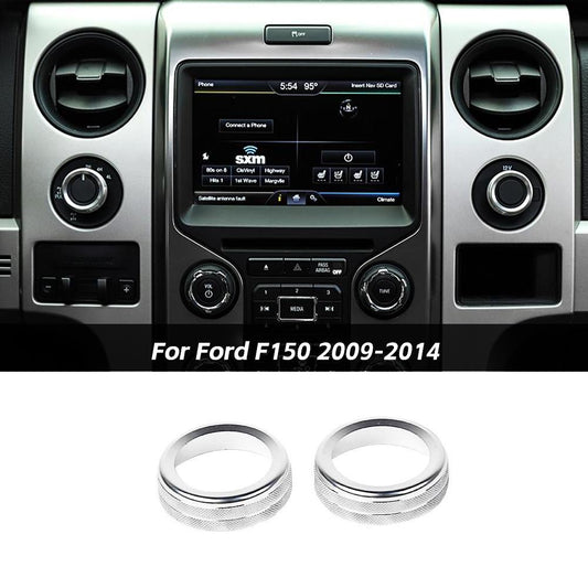 Four-wheel Drive Switch Knob Ring Trim Cover For Ford F150 Raptor 2009-14 Silver Accessories | CheroCar