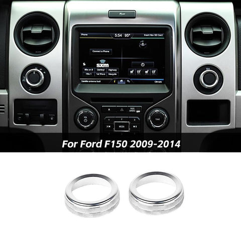 Four-wheel Drive Switch Knob Ring Trim Cover For Ford F150 Raptor 2009-14 Silver Accessories | CheroCar