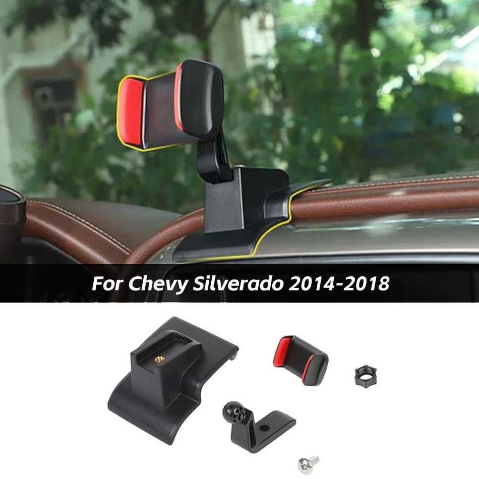 For 2014-2018 Chevy Silverado 1500 & GMC Sierra 1500 360 Degree Car Cellphone Mount Phone Holder