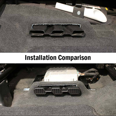 2PCS Black Under Seat Air Vent Outlet Protective Cover For Dodge Ram 1500 2018+ Accessories | CheroCar