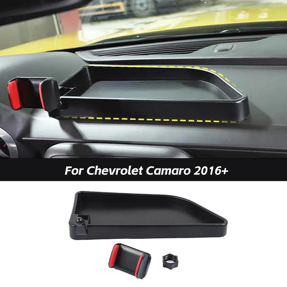 For 2016+ Chevrolet Camaro Multi-Mount Phone Holder Storage Tray Mount