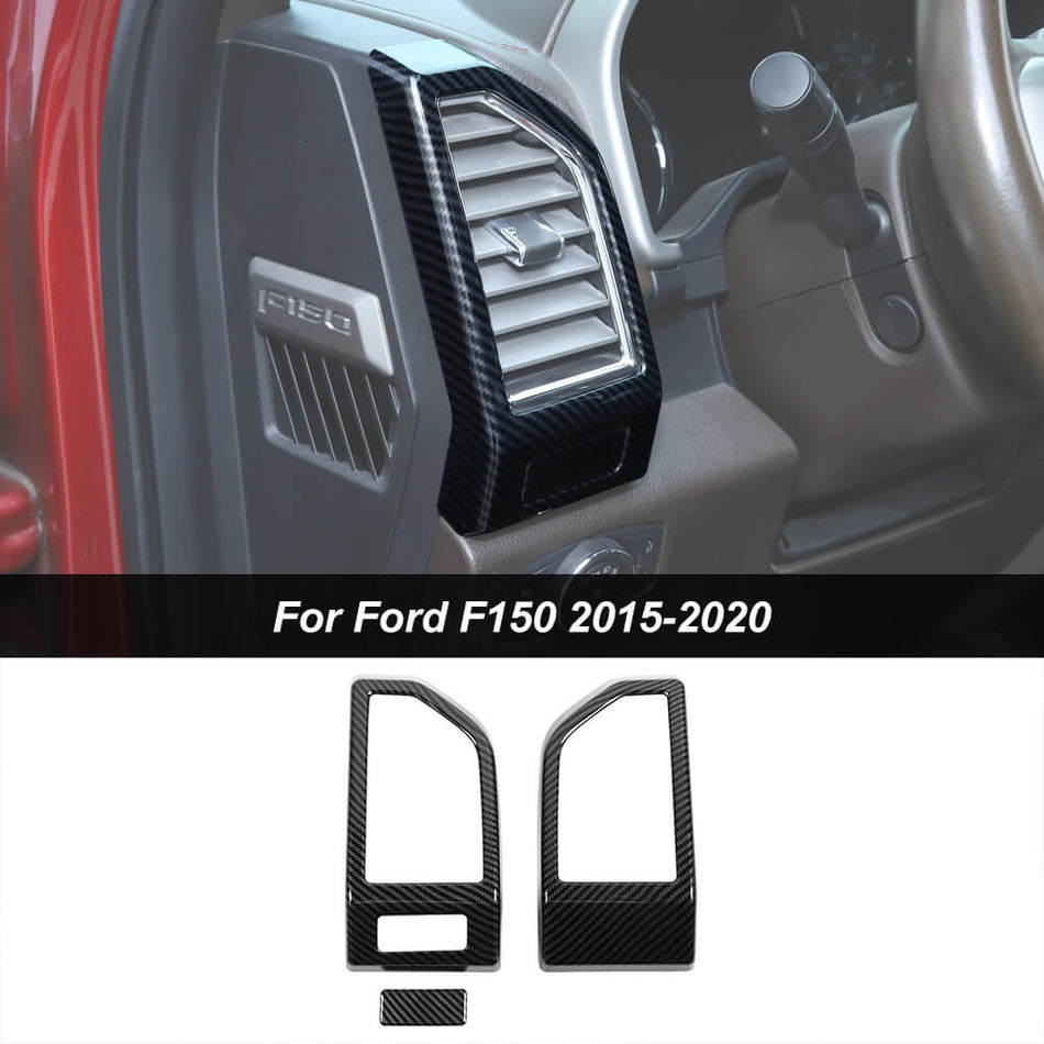 For Ford 2015-2020 F150 & 2017-2022 F250 F350 Dashboard Side Outlet Air Vent Cover Trim