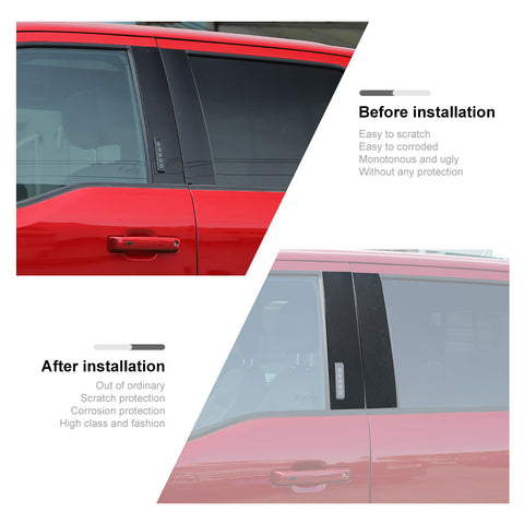 Exterior Window B Pillar Post Trim Sticker For 2015+ Ford F150｜CheroCar