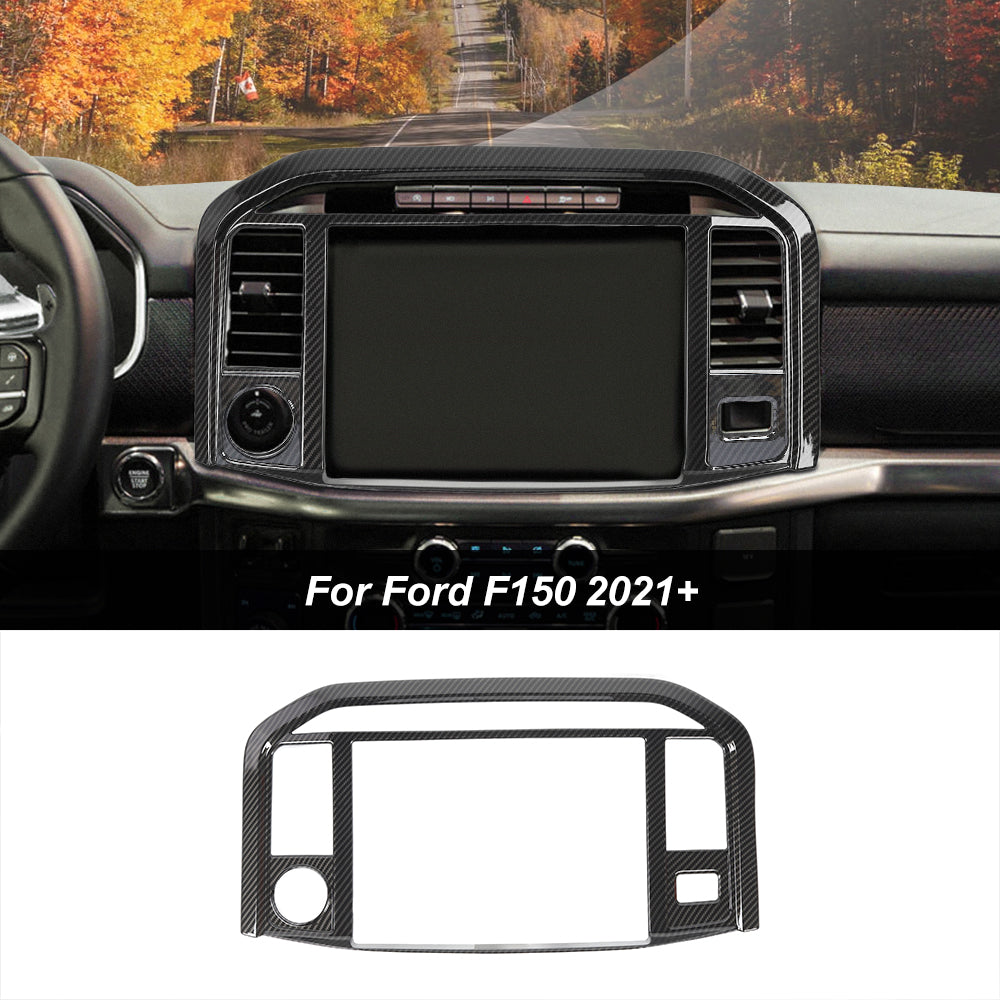 Center Console GPS Navigation Panel Trim Frame For Ford F150 2021+｜CheroCar