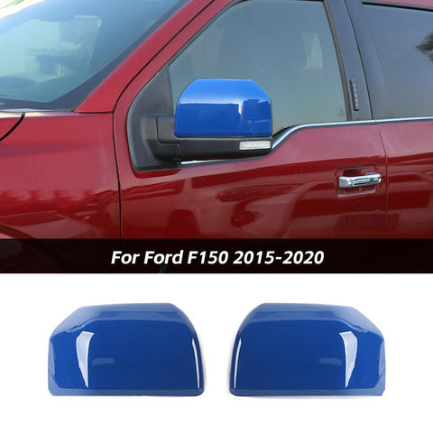 Side Door Rearview Mirror Cover Trim Frame For Ford F150 2015-2020 Accessories | CheroCar