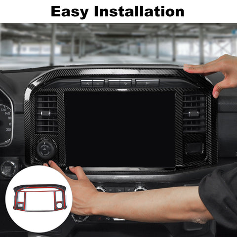 Center Console GPS Navigation Panel Trim Frame For Ford F150 2021+｜CheroCar