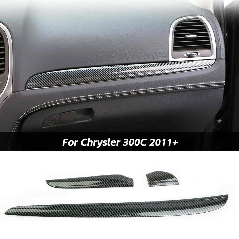 For 2011+ Chrysler 300/300C Central Control Dashboard Cover Trim Bezels