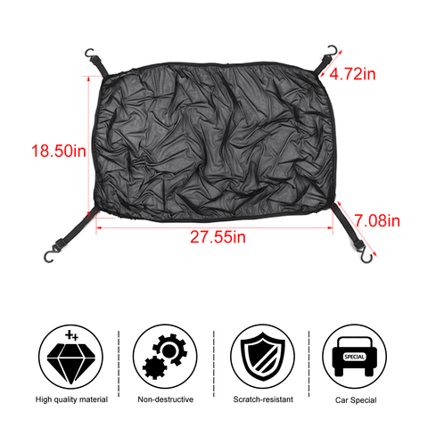 For Universal Car Car Front Face Insect Net Decor Black