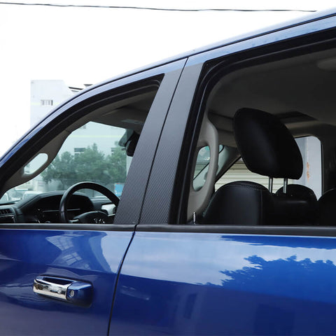 4PCS Car Window Center Pillar Sticker Decor For 2009-2017 Dodge Ram 1500 Accessories | CheroCar