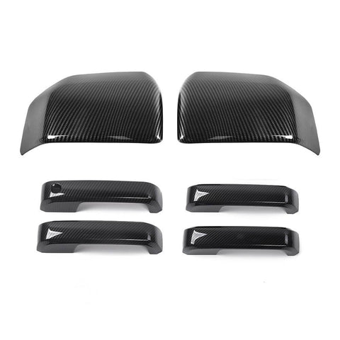 For 2015-2020 Ford F150 Rearview Mirror Cover & Door Handle Trim