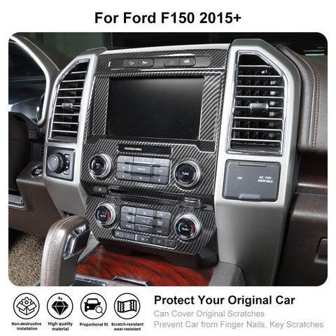 Central Control GPS Navigation Panel Trim Cover For Ford F150 2015-2020 Accessories | CheroCar