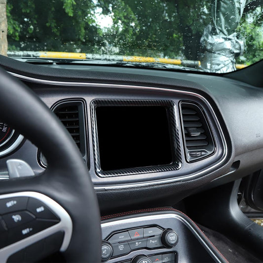 Inner Central GPS Navigation Trim For Dodge Challenger 2015+ Real Accessories | CheroCar