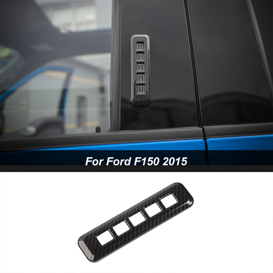 For 2015+ Ford F150 Door Password Lock Switch Button Frame Cover Window Pillar Trim