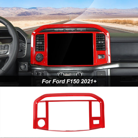 Center Console GPS Navigation Panel Trim Frame For Ford F150 2021+｜CheroCar