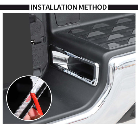 Rear License Plate Lamp Cover Trim For Dodge Ram 2018+｜CheroCar