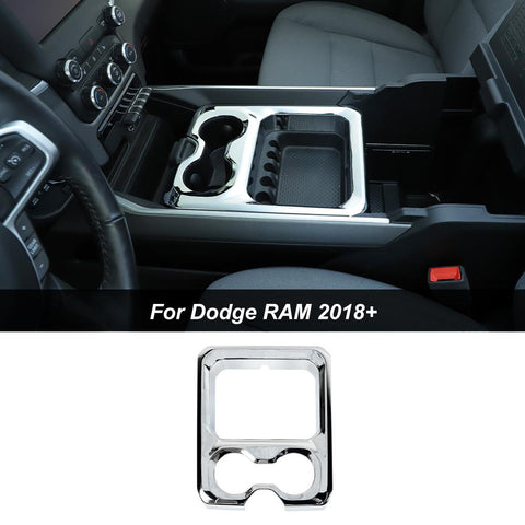 Central Front Water Cup Holder Panel Cover Trim For Dodge RAM 1500 2018+ Accessories | CheroCar