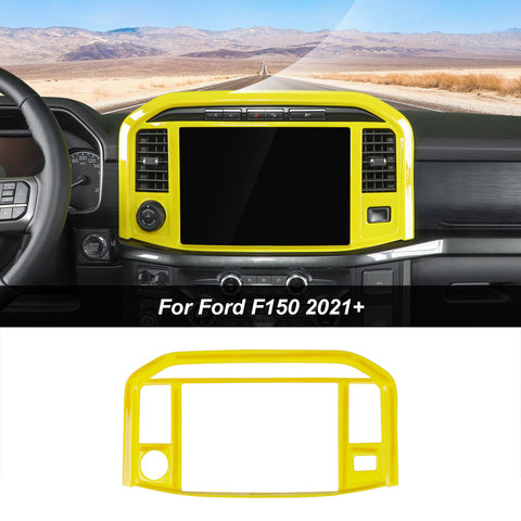 Center Console GPS Navigation Panel Trim Frame For Ford F150 2021+｜CheroCar