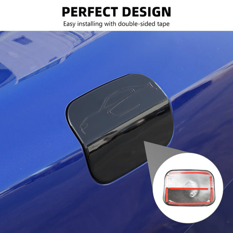 Black Door Fuel Tank Gas Cap Decor Cover Trim for Dodge Charger 2011+｜CheroCar