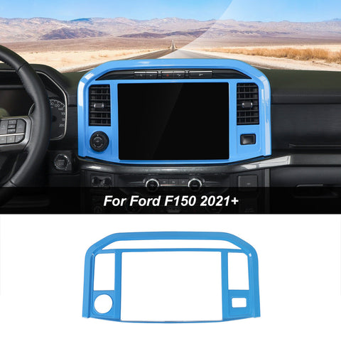 Center Console GPS Navigation Panel Trim Frame For Ford F150 2021+｜CheroCar