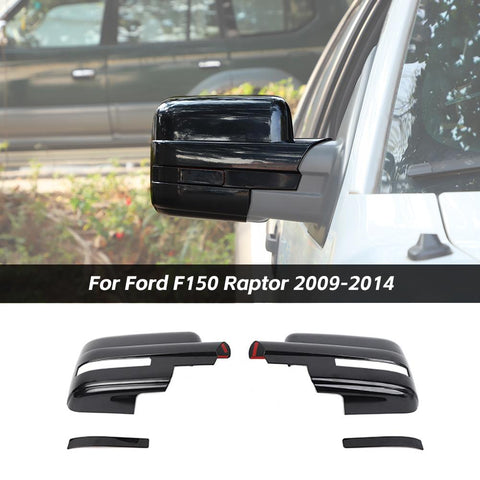 Rearview Mirror Cover Caps Trim Decor For Ford F150 Raptor 2009-2014 Accessories | CheroCar