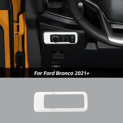 Front Control Headlight Switch Panel Cover Trim For Ford Bronco/Bronco Sport 2021+/Mustang 2024+ Accessories | CheroCar