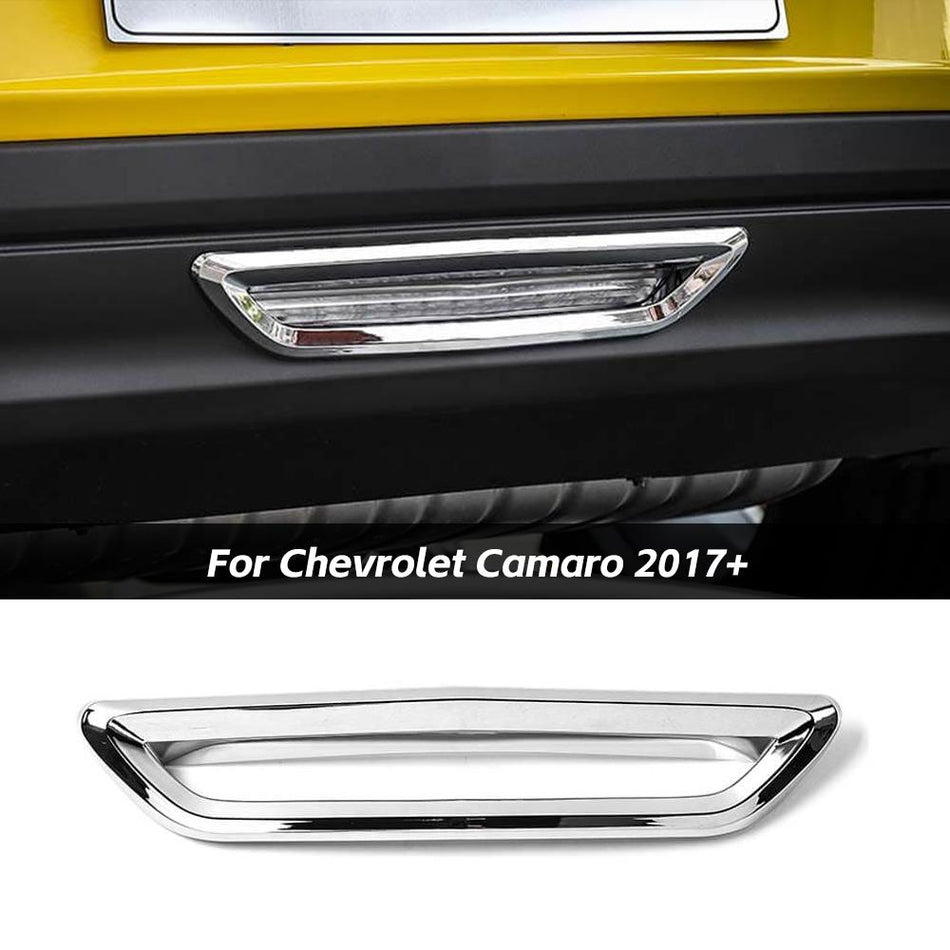 For 2017+ Chevrolet Camaro Rear Bumper Fog Lamp Light Ring Cover Trim