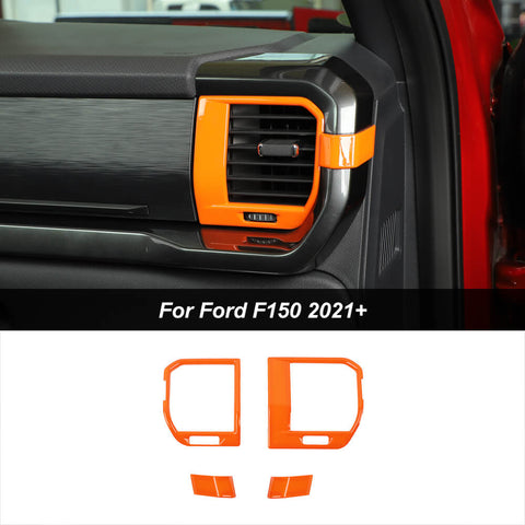 Interior Decoration Trim Kit For 2021+ Ford F150 11pcs/set Orange｜CheroCar