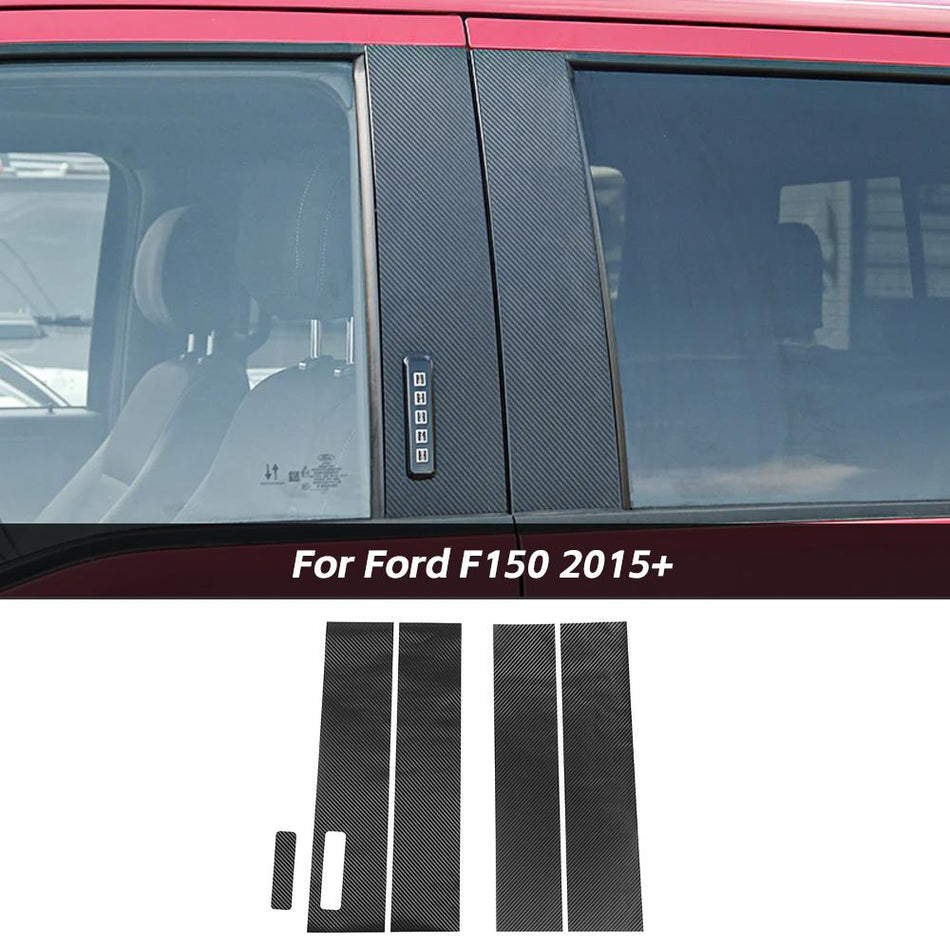 For 2015+ Ford F150 PVC Window B Pillar Post Trim Sticker