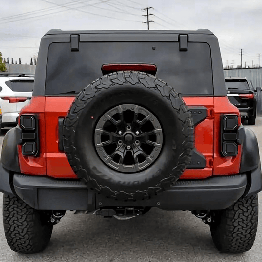 6PCS Rear Tail Light Led Lamp Cover Guard Trim Decor For Ford Bronco Raptor 2021+ Accessories Smoked Black | CheroCar