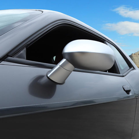 Rearview Mirrors Housing Shell Trim Kit For Dodge Challenger 2009+ Silver Accessories | CheroCar