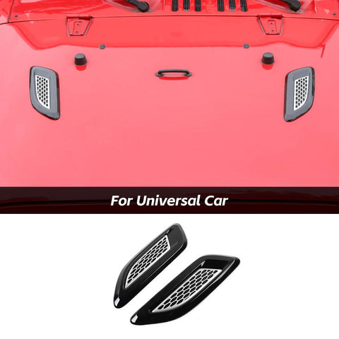 2PCS Engine Hood Air Vent Outlet Cover Trim Decoration For Universal Car | CheroCar