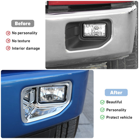 Front Bumper Fog Light Lamp Cover Trim For Ford F150 2015-2020｜CheroCar