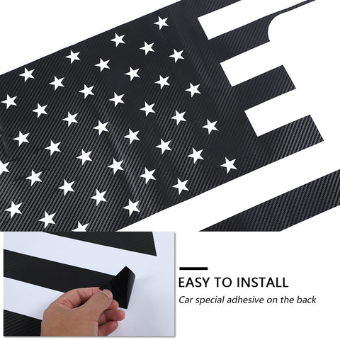 Rear Window Trim Cover Sticker Decal US Flag for Ford F150 2015+｜CheroCar