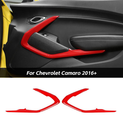 Interior Door V-Shape Cover Trim Panel Strip for Chevy Camaro 2016+ Accessories｜CheroCar