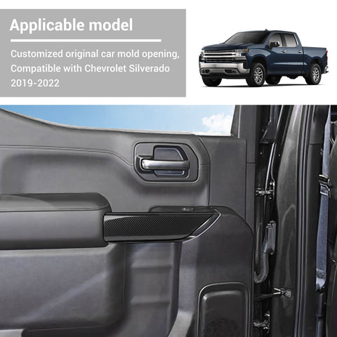 Interior Door Panel Decor Cover Trim Bezels For Chevrolet Silverado GMC SIERRA 2019-2022 Accessories｜CheroCar