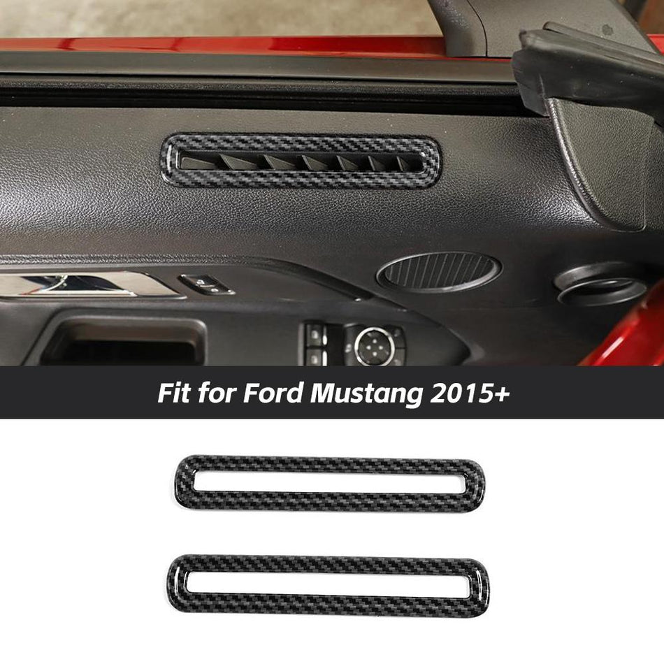 For 2015+ Ford Mustang Car Door Air Vent Outlet Trim Sticker