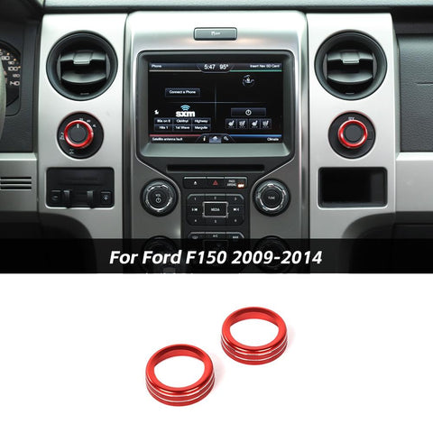 Four-wheel Drive Switch Knob Ring Trim Cover For Ford F150 Raptor 2009-14 Silver Accessories | CheroCar