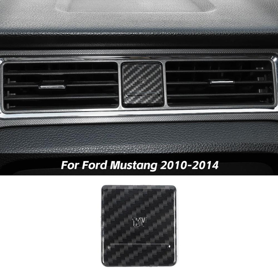 For 2010-2014 Ford Mustang Cigarette Lighter Trim Cover Decoration