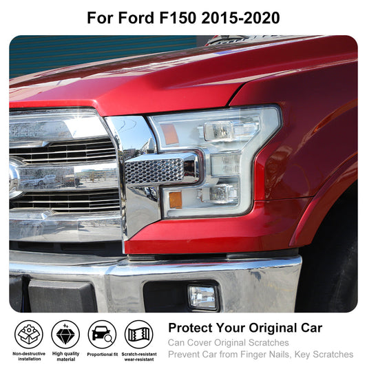 Front Bumper Headlight Grille Decor Frame Cover For Ford F150 2015-2020｜CheroCar