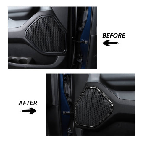 Interior Door Speaker Decor Cover Trim For Dodge Ram 2018+ Accessories | CheroCar