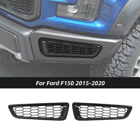 Honeycomb Front Bumper Fog Light Cover Trim For Ford F150 2015-2020 Accessories | CheroCar